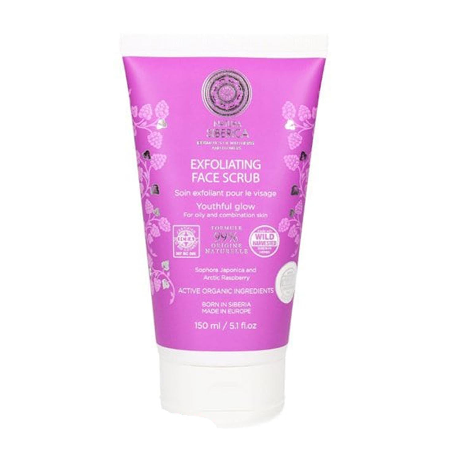 Natura Siberica Brillo Juvenil Exfoliante Facial Piel Grasa 150Ml